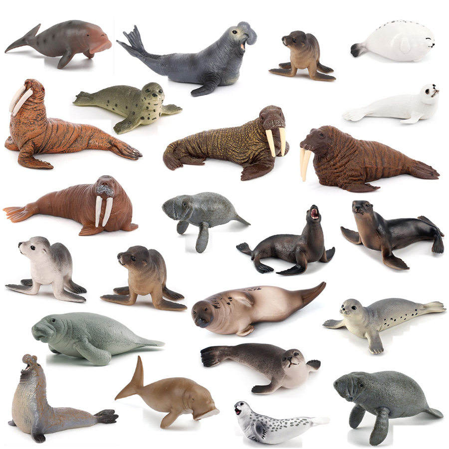 Kids Educational Game - Figur Aksi Model Hewan Laut Realistis