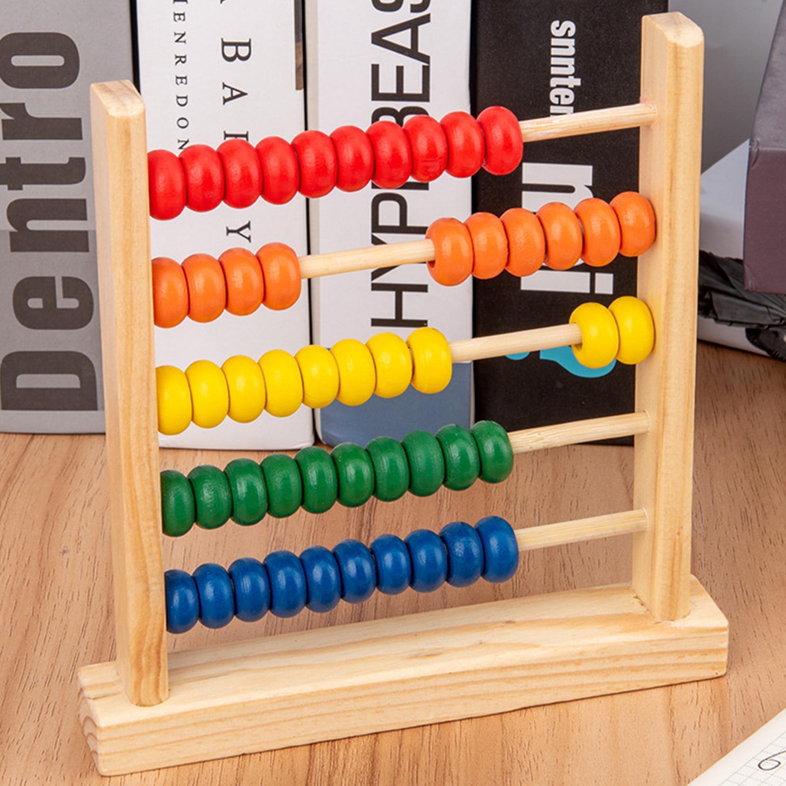 Abacus Counting Bead - Mainan Sempoa Bingkai Kayu Alat Bantu