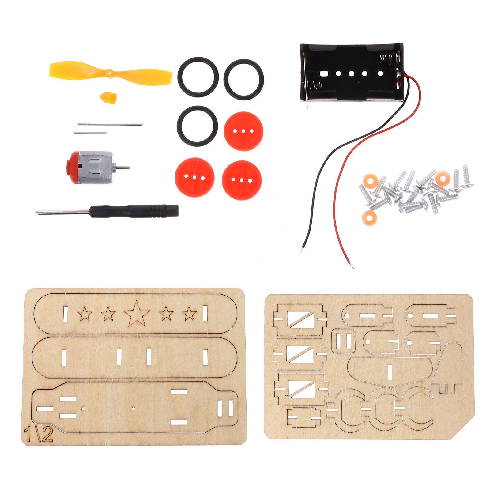 Kids Education Activities - 1Set Kit Pesawat Kayu DIY untuk
