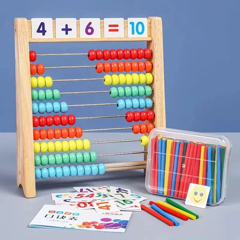 Abacus Counting Bead - Mainan Menghitung Kayu Mainan Matematika Pendidikan