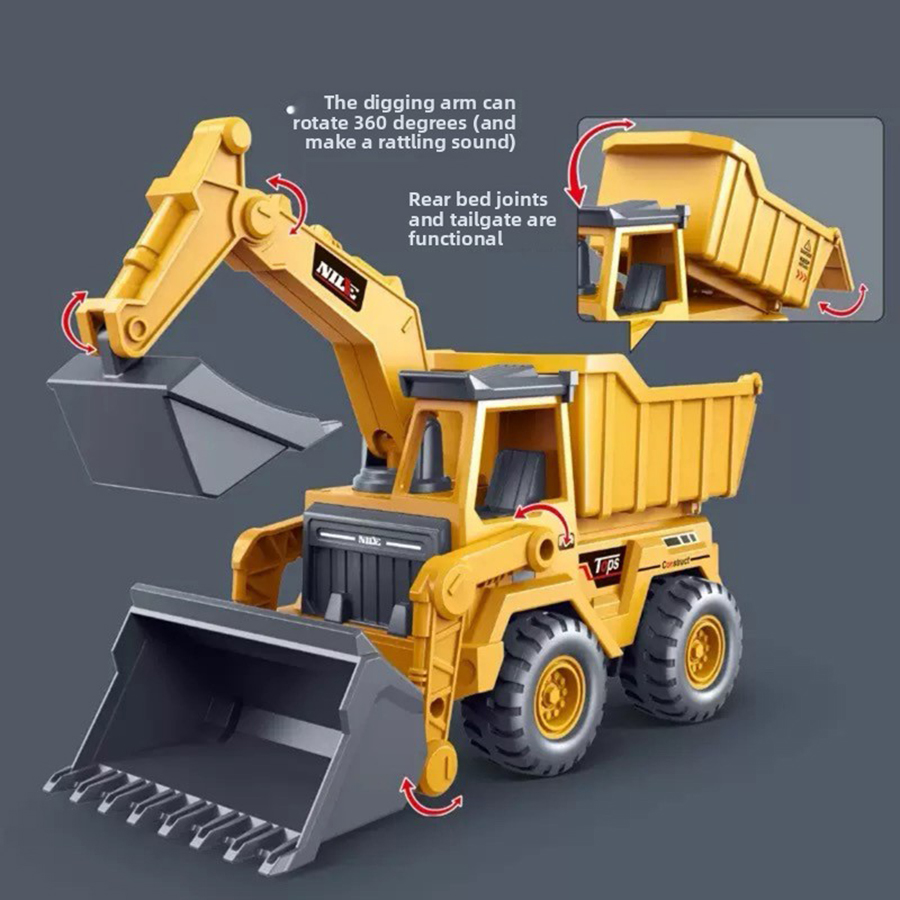 Kids Educational Game - 1 Buah Mainan Model Truk Ekskavator