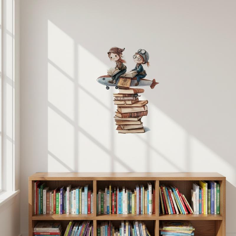 Kids Education Wallpaper - 1 Buah Stiker Dinding Buku Mimpi