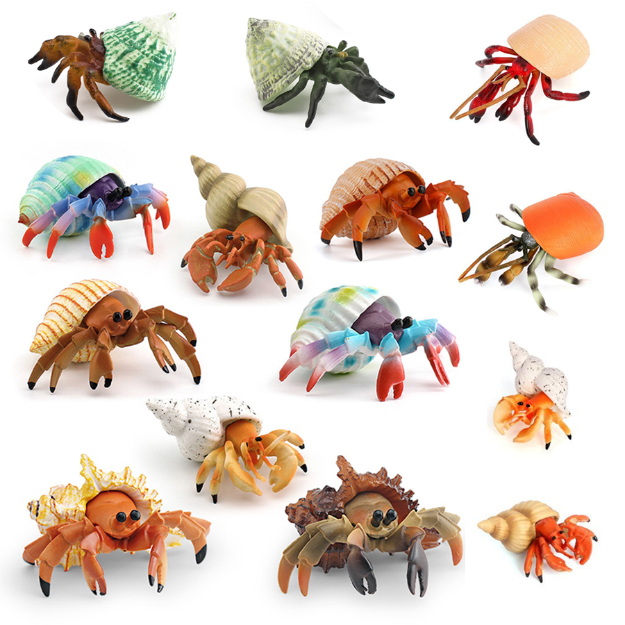 Kids Educational Game - Patung Kepiting Pemalas Realistis PVC Tahan