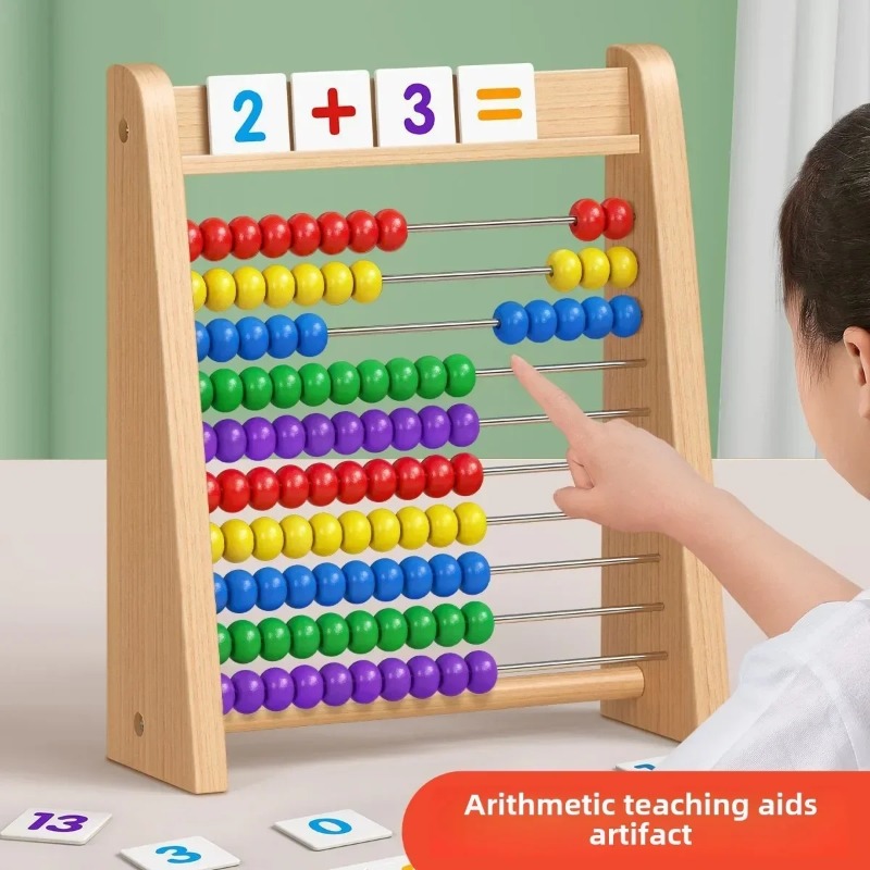 Abacus Counting Bead - Mainan Edukasi Matematika Sempoa Kayu Anak-anak