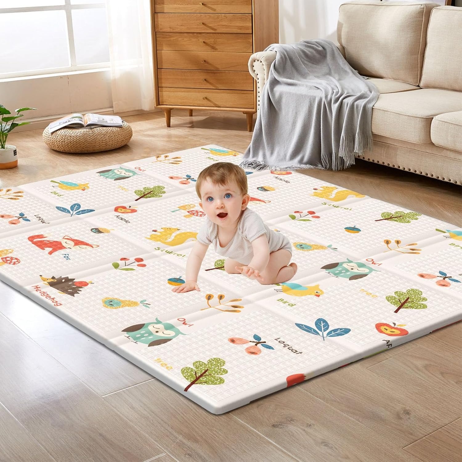 Kids Education Rug - Tikar Bermain Bayi Dapat Dilipat Karpet