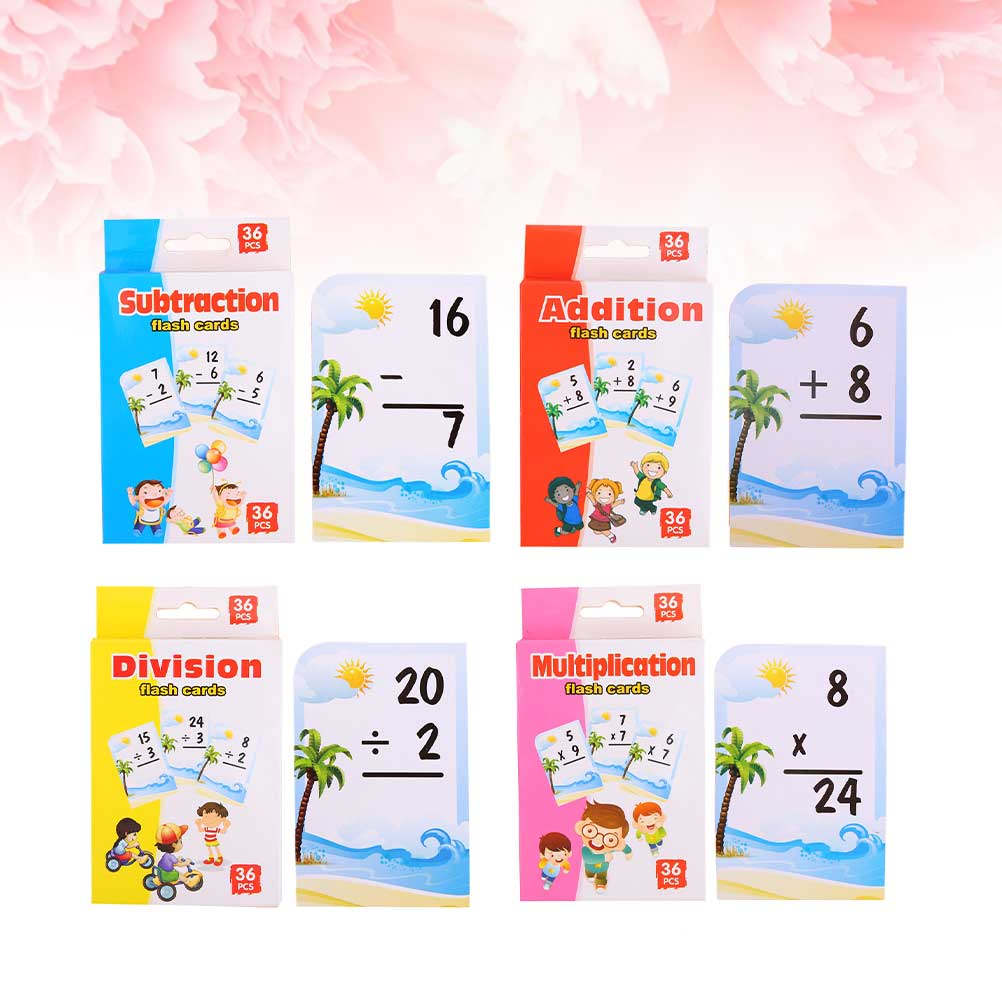 Game Educational For Kids Free - 4 Kotak Kartu Belajar Matematika Anak-anak,