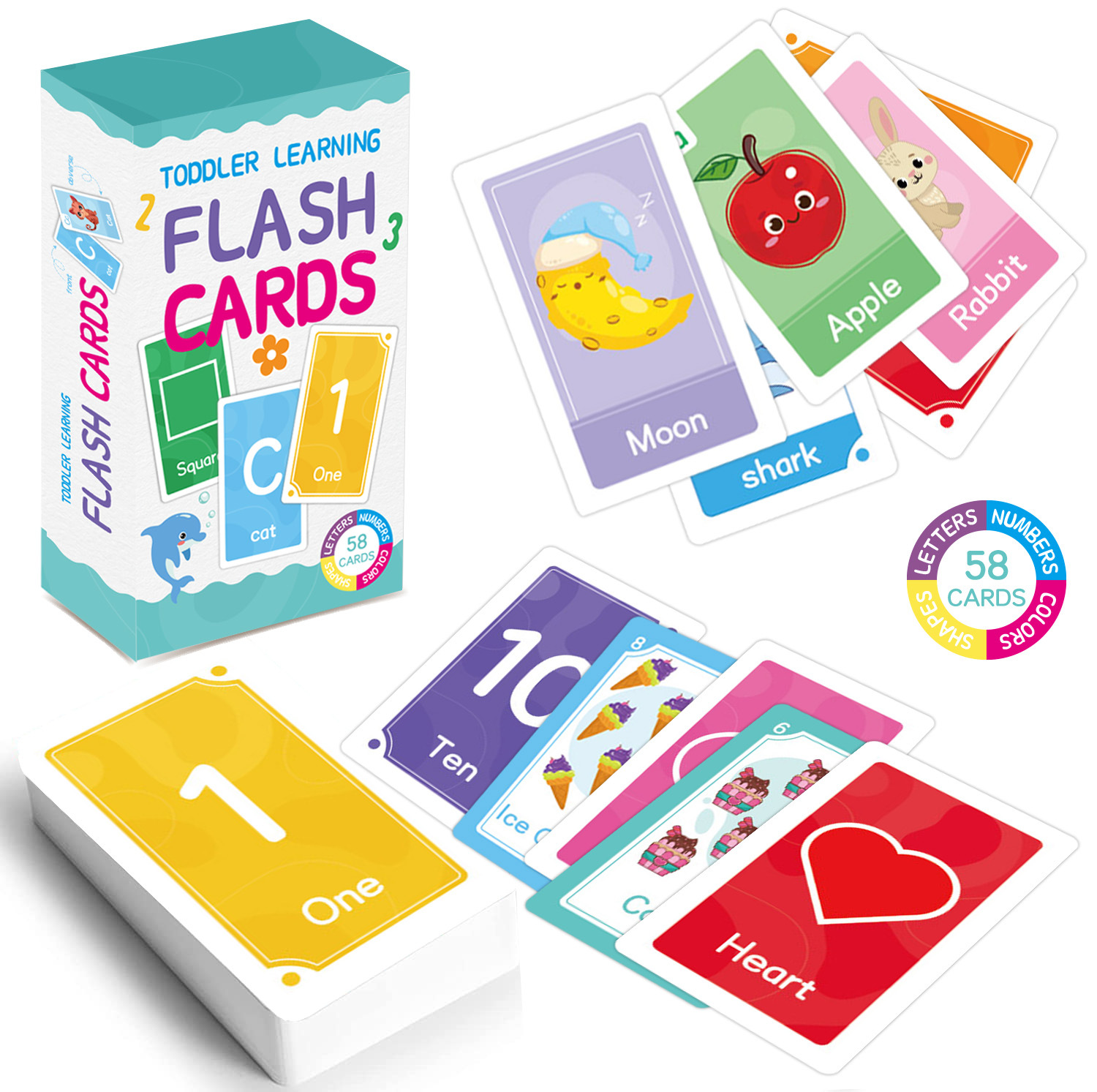 58 Buah Kartu Flash Alfabet AB - Kids Educational Game ulasan dan harga