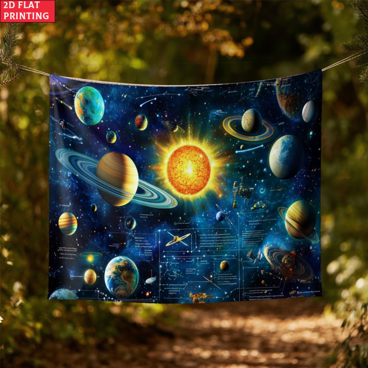 Tapestry Tata Surya tanpa bing - Kids Educational Posters ulasan dan harga
