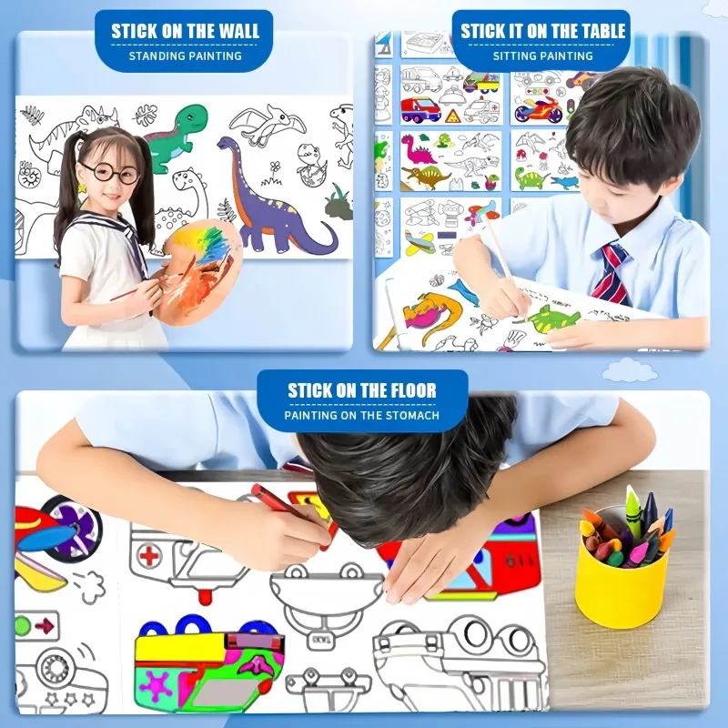 Gulungan Kertas Mewarnai Anak- - Kids Education Wallpaper ulasan dan harga