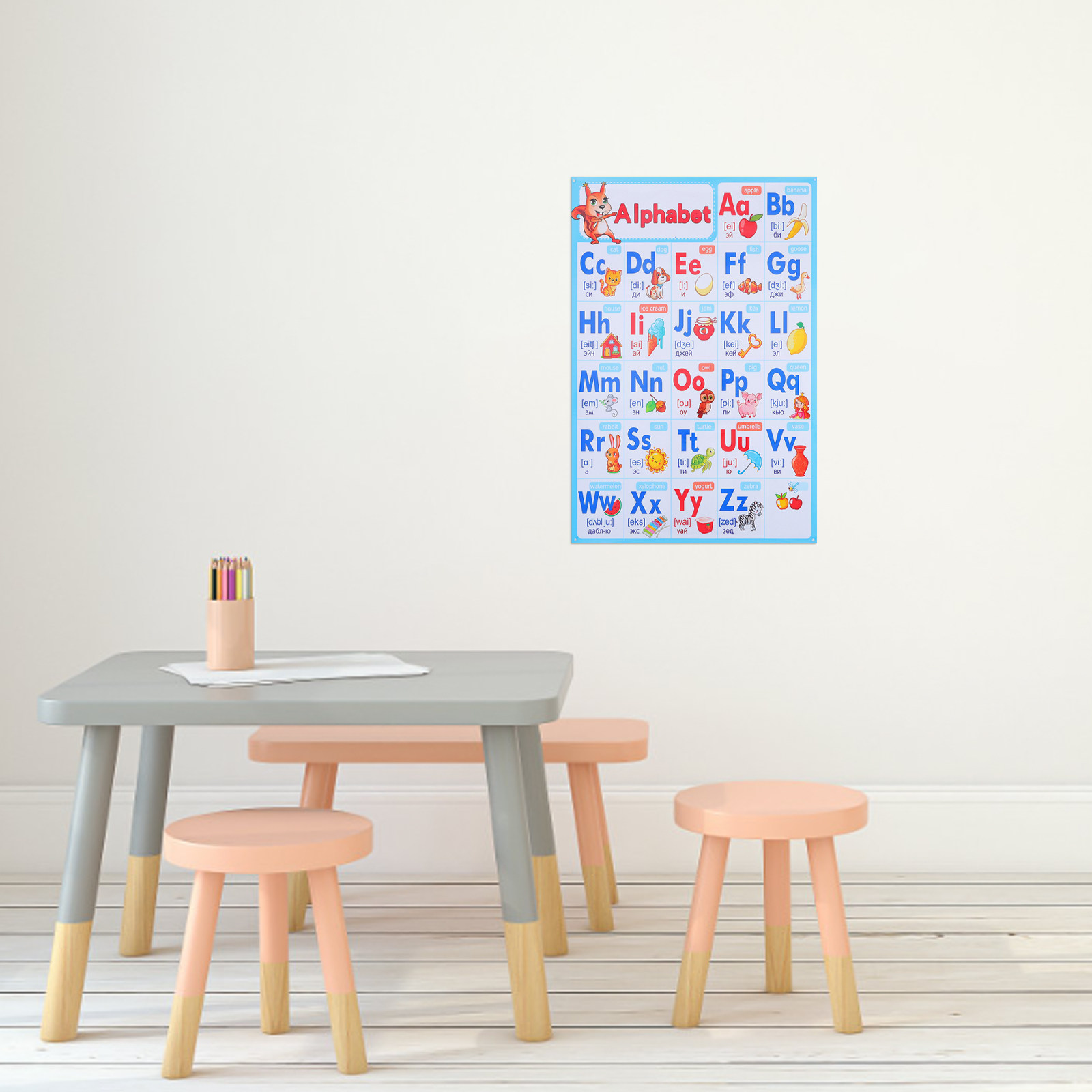 Poster Abc untuk Ruang Kelas P - Kids Education Wallpaper ulasan dan harga