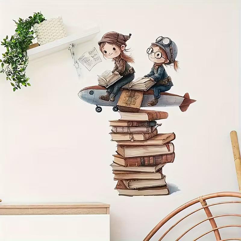 1 Buah Stiker Dinding Buku Mim - Kids Education Wallpaper ulasan dan harga