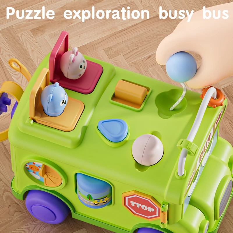 Mainan Bus Sibuk Edukasi Monte - Kids Education Activities ulasan dan harga