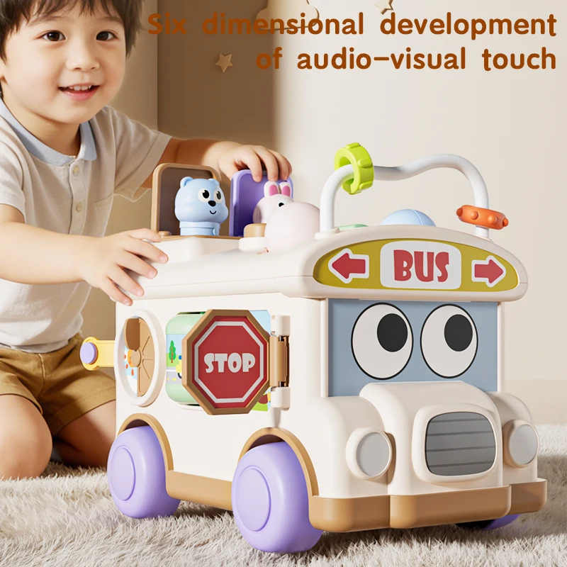 Mainan Bus Sibuk Edukasi Monte - Kids Education Activities ulasan dan harga