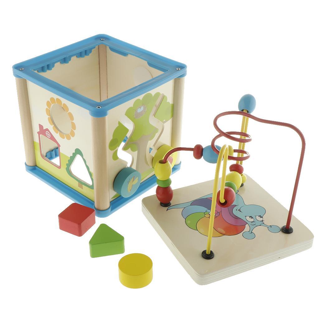 Kubus Aktivitas Kayu Puzzle 3D - Abacus Counting Bead ulasan dan harga