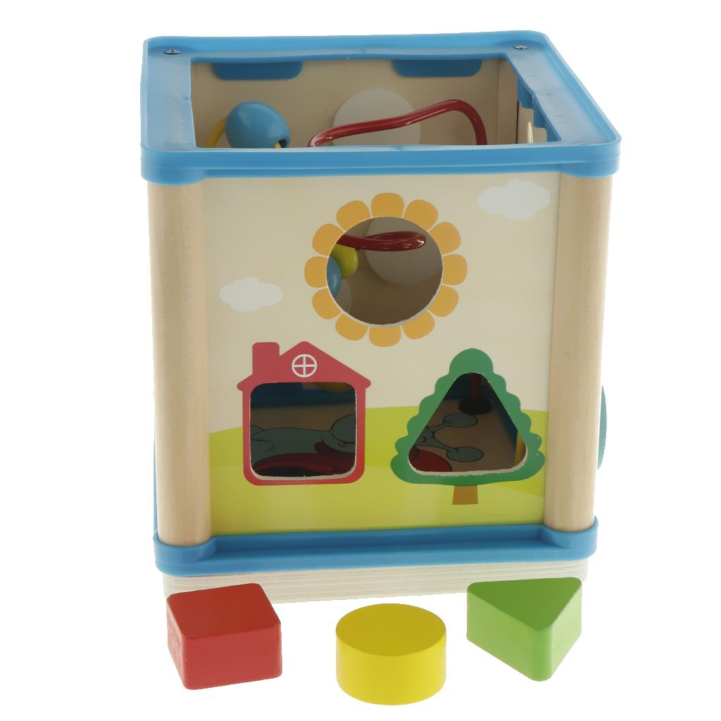 Kubus Aktivitas Kayu Puzzle 3D - Abacus Counting Bead ulasan dan harga
