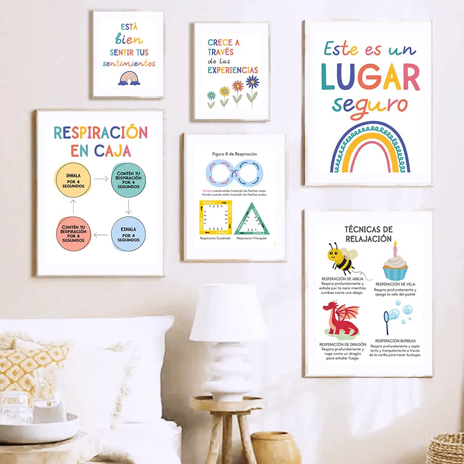 Motto Pendidikan Spanyol Lukis - Kids Educational Posters ulasan dan harga