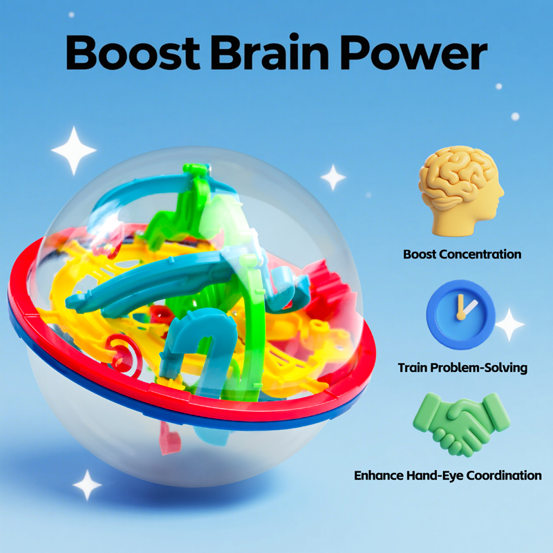 Bola Ajaib 3D Labirin Asah Ota - Kids Education Level ulasan dan harga