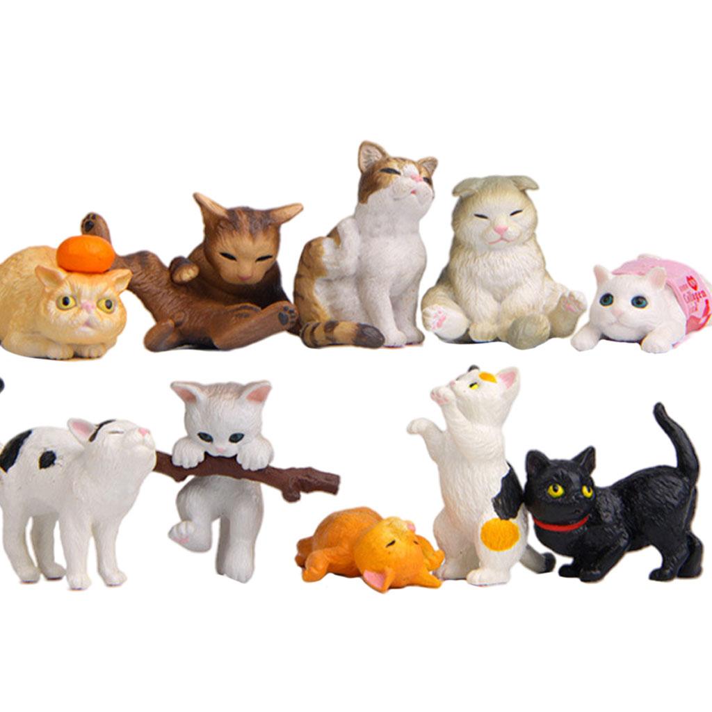 10/Set Patung Figur Kucing Men - Kids Education Learn Tv ulasan dan harga