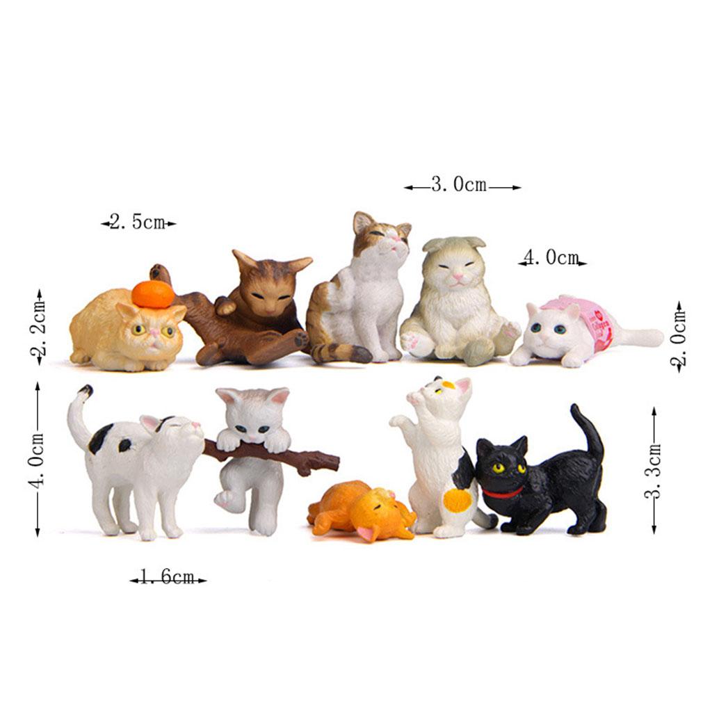 10/Set Patung Figur Kucing Men - Kids Education Learn Tv ulasan dan harga