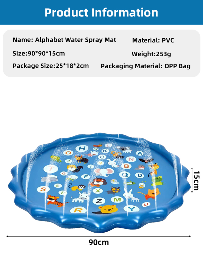 Alas Semprot Air Tiup Bentuk A - Kids Education Rug ulasan dan harga