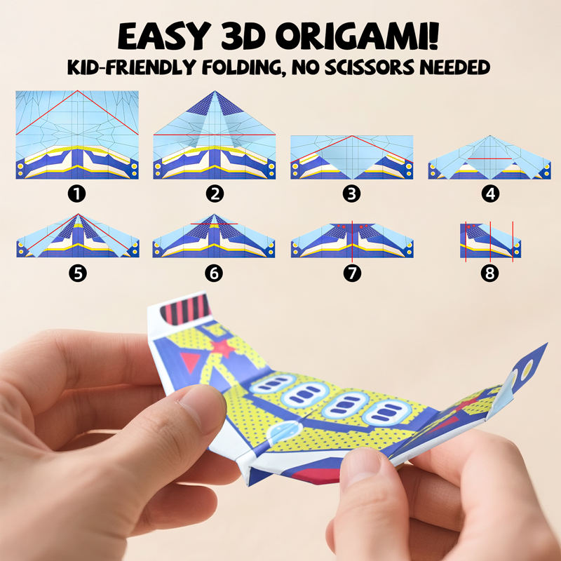 36 Lembar Kertas Pesawat Terba - Kids Educational Game ulasan dan harga