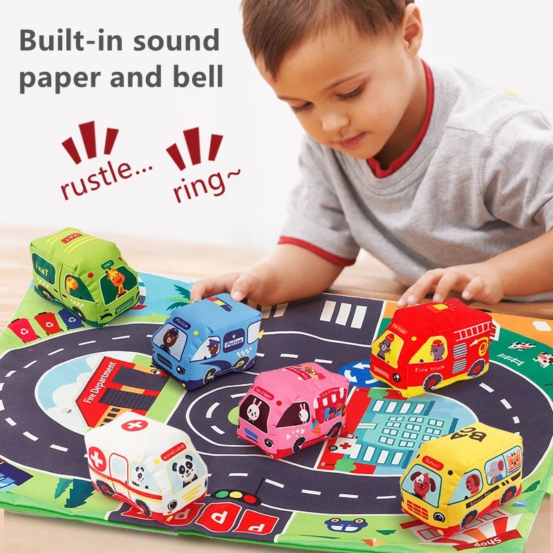 Set mainan mobil lembut, denga - Kids Educational Game ulasan dan harga