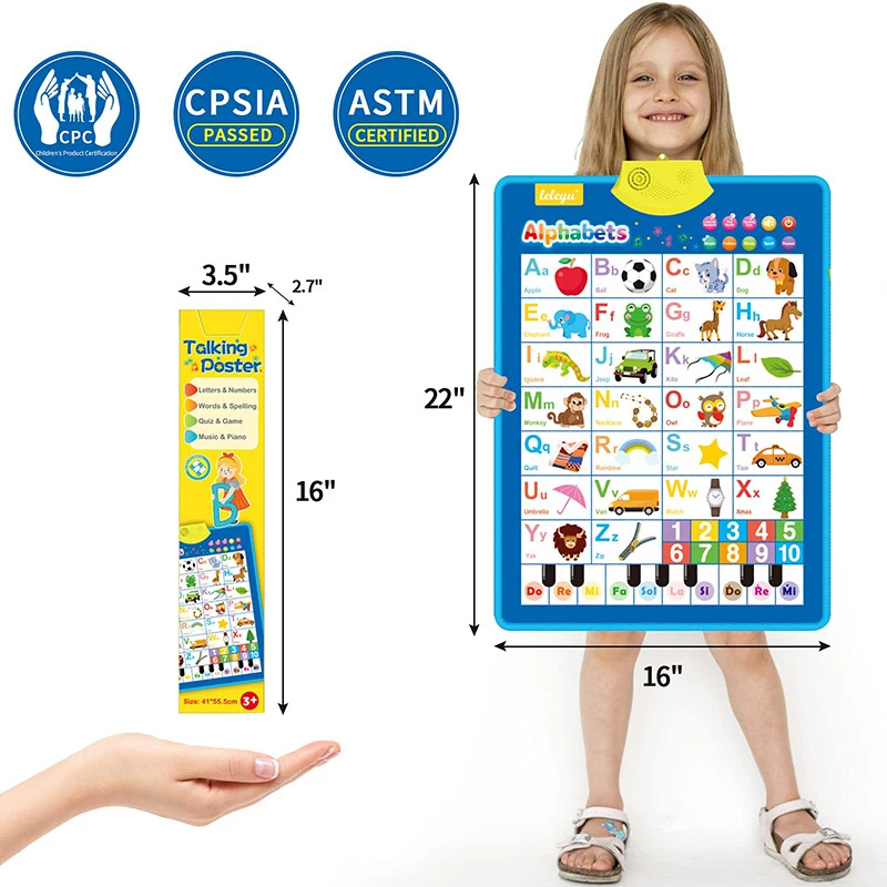 Bagan Dinding Alfabet Inggris  - Kids Educational Posters ulasan dan harga