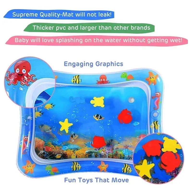 Tikar mainan air bayi, bantal  - Kids Education Rug ulasan dan harga