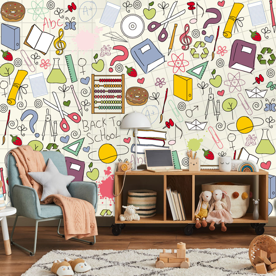 Wallpaper Tempel Mudah Dipasan - Kids Education Wallpaper ulasan dan harga