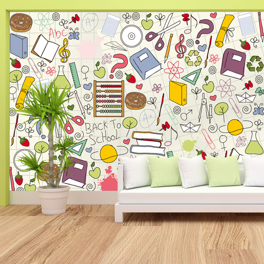 Wallpaper Tempel Mudah Dipasan - Kids Education Wallpaper ulasan dan harga