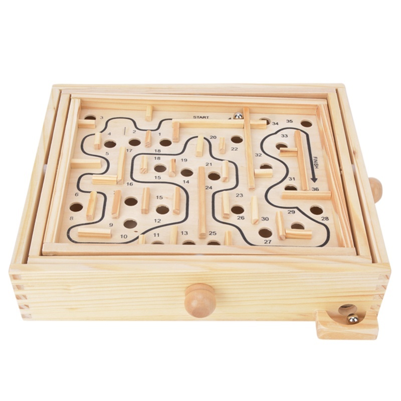 Permainan Edukasi Labirin Kayu - Kids Education Board ulasan dan harga