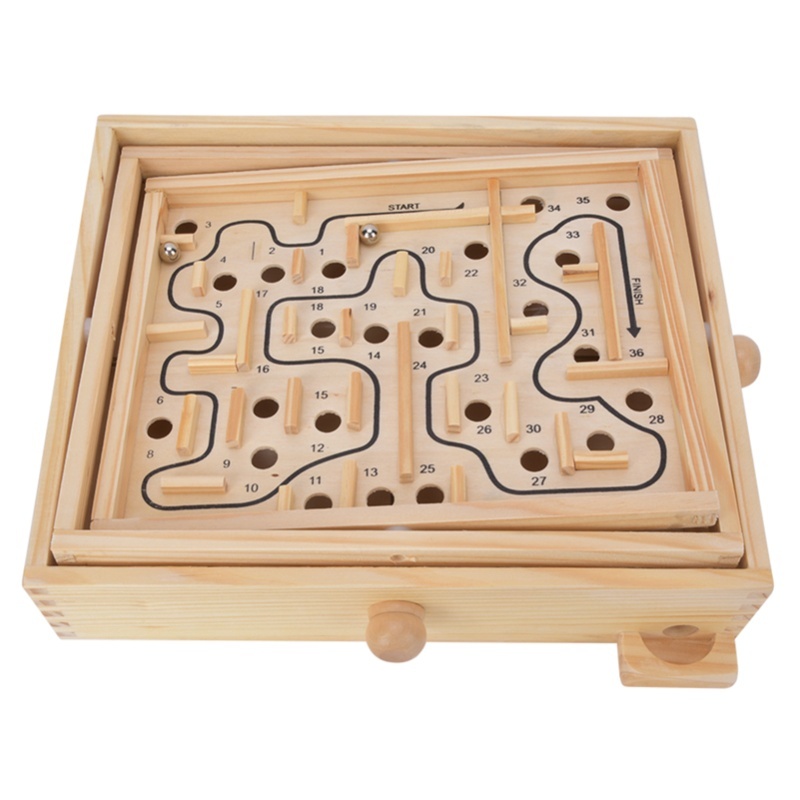 Permainan Edukasi Labirin Kayu - Kids Education Board ulasan dan harga